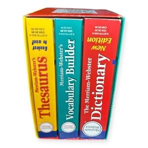 Merriam-Webster Thesaurus, Vocabulary Builder, and Dictionary Set